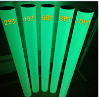 Rouleau de vinyle PVC auto-adhésif imprimable haute luminosité, phosphorescent dans le noir, pour impression jet d'encre UV, pour signalisation de sécurité et de sortie d'urgence