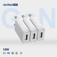 Chargeur mural TKT Slim 10W EU QC3.0 5V 2.4A pour téléphones mobiles, appareils intelligents, caméras d'action et écouteurs