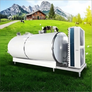 Réservoir de Refroidissement du Lait Industriel 500L 1000L 2000L 5000L, Réfrigérateur à Lait, Machine de Refroidissement de Jus, Réservoirs de Stockage de Lait avec Mélangeur - Product Image 1