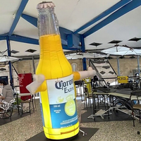 Danseurs aériens de bière personnalisés, danseurs aériens gonflables commerciaux de bière Corona