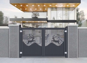 Diseño de cerca y puertas de aluminio de automatización de puerta batiente deslizante de alta calidad para casa 1 accesorio de comprador - Product Image 6