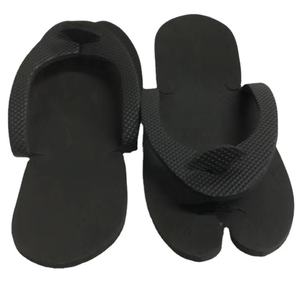 Custom Wegwerp Eva Foam Pedicure Slippers Flip Flop Zwart Wit Ideaal Voor Hotel Spa Zandstrand - Product Image 1