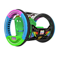 Manège Électrique Rotatif 360 pour Adultes et Enfants, Voiture de Bar à Batterie, Balançoire Roulante