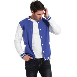 Ropa de calle de invierno de alta calidad a prueba de viento Botón de cuerno forrado de algodón personalizado hombres béisbol Letterman Varsity chaqueta fabricante - Product Image 2