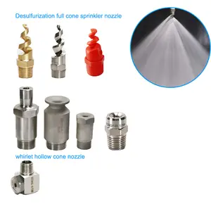 SS316 Desulfurisasi Cooling Tower Pigtail Sprinkler Spiral Jet Full Cone Nozzle