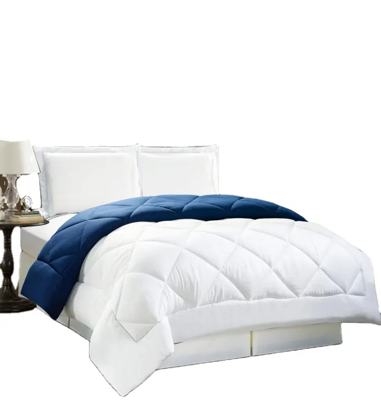 Set di biancheria da letto blu reversibile morbido di lusso Super Set di biancheria da letto Queen Viking personalizza per diversi mercati