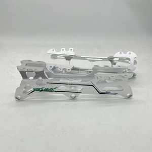 1 Par de Soportes de Marco de Aleación de Aluminio para Patines de Ruedas, Chasis de Aluminio CNC para Patines en Línea de 3 Ruedas, Ligeros - Product Image 3