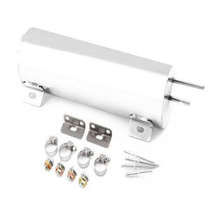 Réservoir de refoulement universel en acier inoxydable poli pour radiateur, 3x10 pouces, avec matériel de montage pour rétrofit - Product Image 5