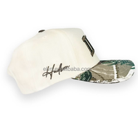 Casquette de baseball 5 panneaux camouflage motif forêt, arbres, mousseux et chênes, avec logo personnalisé brodé, pour hommes, vente en gros