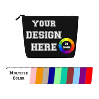 Pochette de maquillage personnalisée polyvalente en gros avec impression de logo, photo et texte, trousse de toilette de voyage pour femmes
