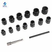 Kit d'outils universels de 14 pièces pour l'extraction de vis et d'écrous à chocs, douilles de 3/8 pouces, extracteur de boulons