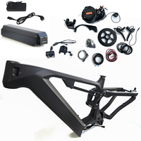 Rangka Sepeda Listrik Dengfu E22 Full Carbon Baru, Bafang M620 Mid Drive 48V 52V, Rangka EMTB Off Road