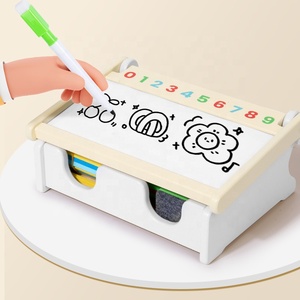 กระดานวาดภาพไม้ของเล่นสำหรับช่วย<span class=keywords><strong>สอน</strong></span>คณิตศาสตร์กระดานวาดรูปสองด้านอเนกประสงค์ - Product Image 6