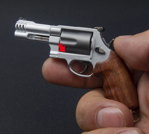 Porte-clés pistolet modèle M500 Revolver <span class=keywords><strong>Smith</strong></span> Wesson, manche en bois massif, 7,5 cm, mobile, flexible, réaliste, ultra haute qualité - Product Image 4