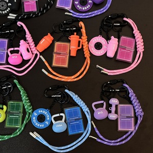 Customized Cute <strong>Mini</strong> <strong>Keychain</strong> Bag Purse Charms Dumbbell Weights Gift for Fitness Men Women Silicone Gym <strong>Keychain</strong> Accessories - Product Image 6