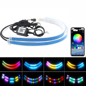Tira de Luces LED RGB de 30/45/60cm con Control Remoto, Luz Direccional Fluida Amarilla, Luz de Conducción LED - Product Image 4