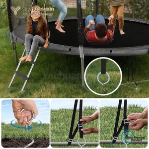 Estaca espiral de cabeza redonda, anclaje para tienda de campaña, atadura para perros, estaca a prueba de viento para trampolín, accesorios para camping al aire libre - Product Image 6