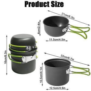 Support de réchaud de camping, trépied et tasse en acier inoxydable, support de réservoir, kit fourchette-cuillère pour le camping, la randonnée et les pique-niques en plein air - Product Image 3