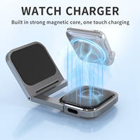 Support de charge pour montre connectée de haute qualité, pliable, réglable en hauteur, avec fixation adhésive pour tableau de bord de voiture, bureau et bureau à domicile