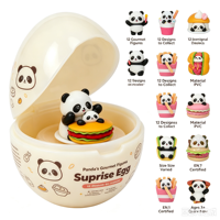 Usine de jouets Weijun, figurines d'action personnalisées en plastique 3D, personnage de dessin animé, boîte mystère, panda policier, jouets fabriqués à Dongguan
