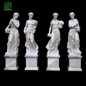 <span class=keywords><strong>Vendita</strong></span> calda pietra intaglio <span class=keywords><strong>giardino</strong></span> esterno in marmo quattro stagioni statue - Product Image 2