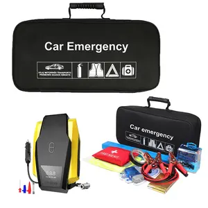 Kit de emergencia para coche de 139 Uds., kit de herramientas de seguridad en carretera, botiquín de primeros auxilios para coche con suministros médicos de emergencia