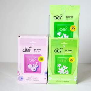 Désodorisant en gel suspendu Aer Power Pocket, lot de 5, pour la maison et la voiture, parfum longue durée - Product Image 3