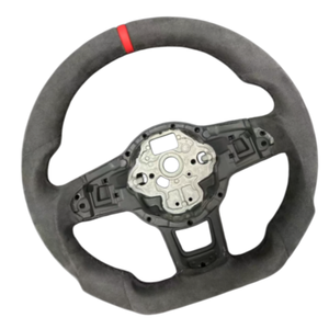 Volante Personalizado Completamente Recubierto en Alcántara para <span class=keywords><strong>Volkswagen</strong></span> CC Magotan Golf 6 7 R MK6 MK7 MK7.5 Polo Tiguan Passat GTI VW Bora <span class=keywords><strong>Caddy</strong></span> - Product Image 5