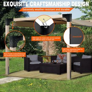 Kit de supports de pergola à 2 voies en forme de L pour bricolage, supports en bois pour poutres de 4x4 pouces, pour pergolas de patio - Product Image 3