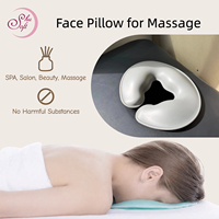Coussin ergonomique en gel en forme de U avec trou pour le visage, repose-tête en mousse à mémoire de forme de 5 cm pour table de massage
