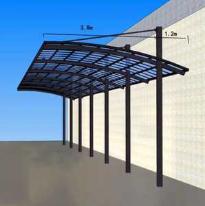 O alumínio por atacado do galpão do alumínio do estacionamento exterior do carro Perfis Material do quadro para o dossel do toldo do pavilhão - Product Image 4