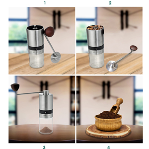 เครื่องบดกาแฟสแตนเลสแบบพกพาแบบ<span class=keywords><strong>มือ</strong></span><span class=keywords><strong>หมุน</strong></span>อเนกประสงค์สำหรับใช้ในครัวเรือนสำหรับการเดินทาง - Product Image 5