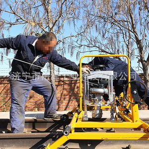Máquina Eléctrica de Pulir Rieles GM-2.2 de Alta Precisión para Soldadura de Vías Férreas de Acero al Carbono, Color Amarillo - Product Image 1