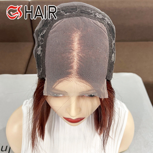 GS Glueless Bob Wigs Short Raw Cheveux humains brésiliens péruviens 4*4 13*4 8-14 Inch Lace Front Transparent Lace Small Cap Abordable - Product Image 4