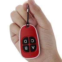 Télécommande de porte de garage 433 MHz 4 touches, télécommande universelle à copier, télécommande de portail électrique, duplicateur de clé