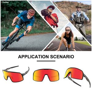 Oversize Polarized Sun Glasses Europe and America Men Women Mirror Custom Luxury <b>Eyewear</b> Big Frame Mountain Bike Sunglasses - Product Image 5