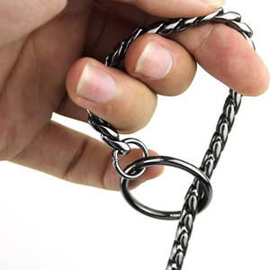 Benutzer definiertes Logo 3mm 4mm 5mm <span class=keywords><strong>Choke</strong></span> Kragen Cooper Schlangen kette für Hund - Product Image 4