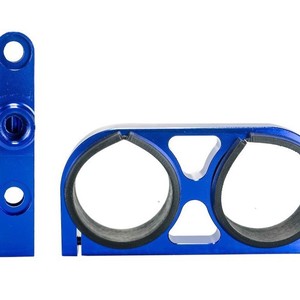 POYRACING Dual Fuel Pump <b>Bracket</b> <b>Black</b> For Modified Cars Retrofit Upgrade - Product Image 4