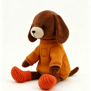 Peluche de perro personalizado, Peluche de perro vestido, Peluche de cachorro, Peluche de perro marrón - Product Image 2
