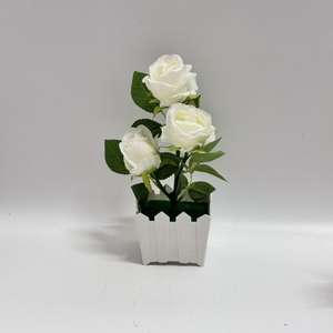 กระถางต้นไม้กุหลาบประดิษฐ์แบบใหม่ ตกแต่ง<span class=keywords><strong>ร้าน</strong></span>กาแฟและโรงแรม - Product Image 6
