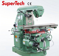 Machine de fraisage universelle Supertech à 3 axes haute précision à un seul brocheur X6132, machine de fraisage horizontale en métal