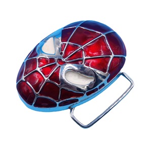 Hebilla de cinturón de aleación de zinc con diseño de Spider-Man, hebilla roja lisa para hombre, accesorio para cinturón - Product Image 5