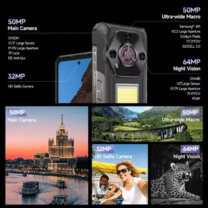Ulefone Armor 30 Rugged Phone 12800mAh 66W 6.95" 120Hz 12GB+512GB 64MP <b>Night</b> <b>Vision</b> <b>Camera</b> Helio G100 Smartphone Android 15 NFC - Product Image 4