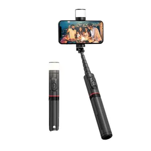 FnSnap אנטי לנער שידור חי מכשיר נייד חצובה 360 סיבוב אור מילוי הסלפי מקל Q12s