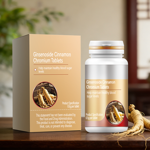 Tabletas de Saponina de Ginseng y Cromo de Marca Privada OEM 0.5g, Apoyo a la Glucosa - Product Image 5