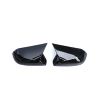 Coque de rétroviseur brillante anti-rayures Welta, autocollante, en forme de corne de bœuf, pièces de modification, garniture décorative extérieure pour Toyota Camry 18-23