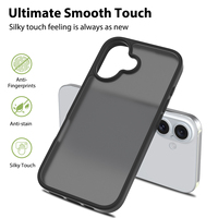 Pour iPhone 16 6.1 pouces coque hybride TPU pare-chocs