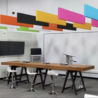 Panneau Acoustique Décoratif pour Bureau et Maison, Panneau Acoustique Suspendu en Polyester, Baffle Acoustique de Plafond en Polyester