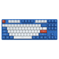 Clavier mécanique sans fil AJAZZ AK871 2.4G double mode, interrupteurs rouges remplaçables à chaud, taille standard, pour jeux, bureau, DIY, magnétique