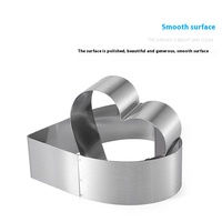 Befair Lot de 3 moules à mousse ronds jetables en acier inoxydable, outils de pâtisserie DIY, résistants au four